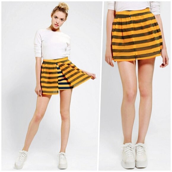 Adidas X Opening Ceremony Pleated Mini Skirt NWOT - Picture 1 of 13